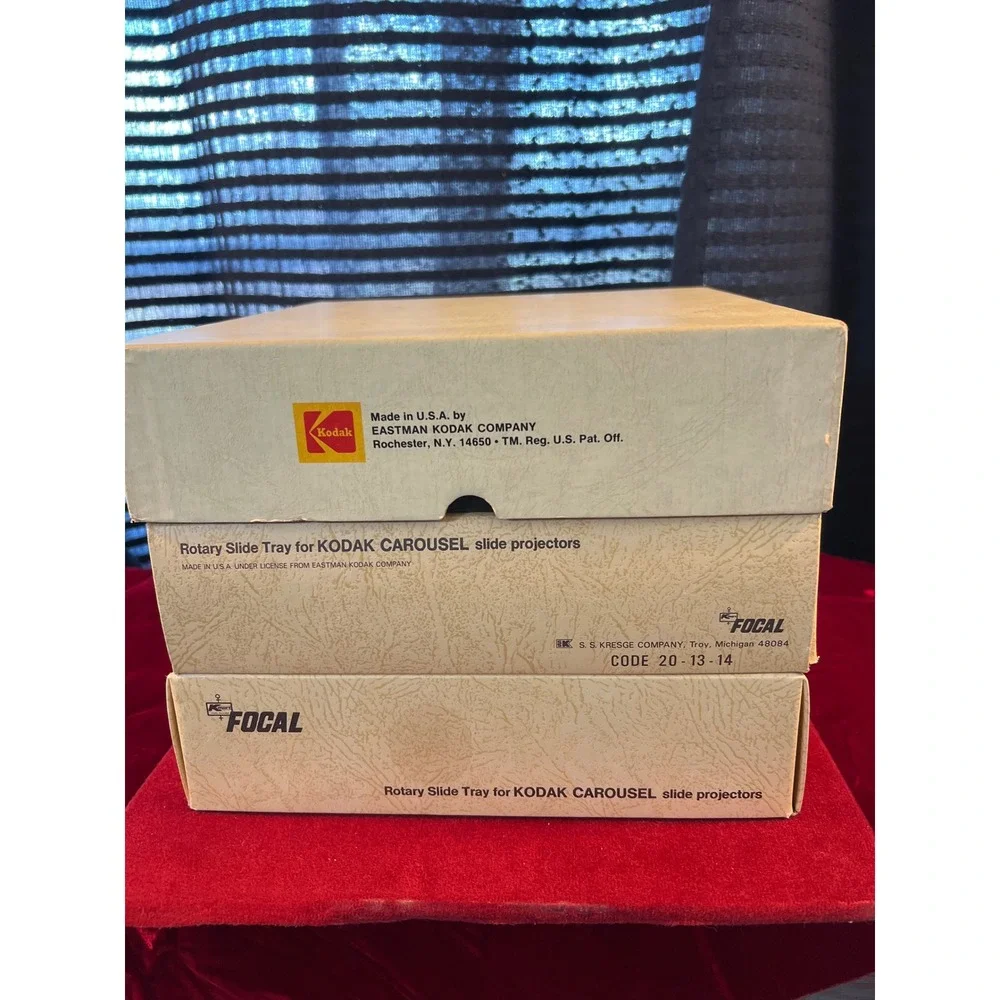 3 Focal Rotary Slide Tray for Kodak Carousel Projectors 80‎ Capacity VTG Boxed